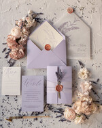 Zaproszenia ślubne Natura Lawendowe Zaproszenia Ślubne Minimalistyczne Zaproszenia na Ślub Prowansalski Styl Zaproszenie Ślubne Naturalna Lawenda  w stylu Prowansji0