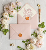 Zaproszenia ślubne Natura Proste Boho Zaproszenia Ślubne Różowe Róże  Minimalistyczne Zaproszenia na Ślub Delikatne Zaproszenie Ślubne4