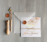 Zaproszenia ślubne Złote Glamour złote rustykalne zaproszenia ślubne  złocone zaproszenie na ślub cywily i nie tyllko ze różami2