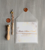 Zaproszenia ślubne Złote Glamour złote rustykalne zaproszenia ślubne  złocone zaproszenie na ślub cywily i nie tyllko ze różami3