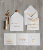 Zaproszenia ślubne Złote Glamour złote rustykalne zaproszenia ślubne  złocone zaproszenie na ślub cywily i nie tyllko ze różami4