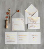 Zaproszenia ślubne Złote Glamour złote rustykalne zaproszenia ślubne  złocone zaproszenie na ślub cywily i nie tyllko ze różami5