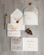 Zaproszenia ślubne Złote Glamour złote rustykalne zaproszenia ślubne  złocone zaproszenie na ślub cywily i nie tyllko ze różami7