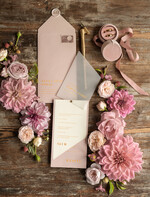 Zaproszenia ślubne Złote Glamour zaproszenia ślubne ręcznie robione, szykowne i złote1