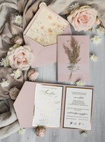 Zaproszenia ślubne Złote Glamour Oryginalne Zaproszenia Na Ślub Idealne Na Wesele W Plenerze, Eleganckie Zaproszenie Ślubne Z Trawą Pampasową, Złote Zaproszenia Na Ślub I Wesele, Trawa Pampasowa Na Zaproszeniach Ślubnych18