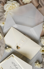 Zaproszenia ślubne Złote Glamour eleganckie złote zaproszenia ślubne, delikatne zaproszenie na ślub, zaproszenie ślubne w stylu glamour, złote litery na zaproszeniach ślubnych, zaproszenia ślubne składane w kopertę 19