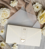 Zaproszenia ślubne Złote Glamour eleganckie złote zaproszenia ślubne, delikatne zaproszenie na ślub, zaproszenie ślubne w stylu glamour, złote litery na zaproszeniach ślubnych, zaproszenia ślubne składane w kopertę 12