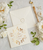 Zaproszenia ślubne Złote Glamour Złote  Minimalistyczne zaproszenia ślubne,  proste złocone zaproszenie ślubne Nowoczesne zaproszenie na ślub7