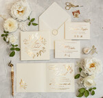 Zaproszenia ślubne Złote Glamour Złote  Minimalistyczne zaproszenia ślubne,  proste złocone zaproszenie ślubne Nowoczesne zaproszenie na ślub0