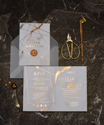 Zaproszenia ślubne Złote Glamour złote zaproszenia ślubne marmur złocone zaproszenia na ślub błyszczące marmurkowe4