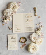 Zaproszenia ślubne Złote Glamour Proste  Złote Zaproszenia Ślubne Glamour Minimalistyczne Złocone Zaproszenia na Ślub  Zaproszenie ślubne  2