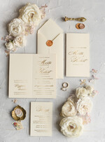 Zaproszenia ślubne Złote Glamour Proste  Złote Zaproszenia Ślubne Glamour Minimalistyczne Złocone Zaproszenia na Ślub  Zaproszenie ślubne  0