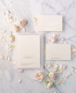 Zaproszenia ślubne Złote Glamour minimalistyczne złote zaproszenia na ślub w delikatnej kolorystyce przeźroczysta koperta13