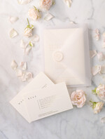 Zaproszenia ślubne Złote Glamour minimalistyczne złote zaproszenia na ślub w delikatnej kolorystyce przeźroczysta koperta20