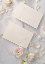 Zaproszenia ślubne Złote Glamour minimalistyczne złote zaproszenia na ślub w delikatnej kolorystyce przeźroczysta koperta22