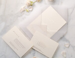 Zaproszenia ślubne Złote Glamour minimalistyczne złote zaproszenia na ślub w delikatnej kolorystyce przeźroczysta koperta5