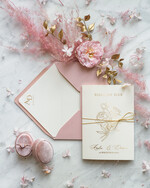 Zaproszenia ślubne Złote Glamour najpiękniejsze zaproszenia ślubne, glamour złote napisy na zaproszeniu, składane zaproszenia ze sznurkiem1