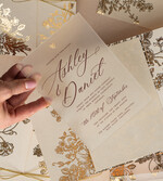 Zaproszenia ślubne Złote Glamour złote zaproszenia ślubne, złote naproszenia na slub, zaproszenia slubne z welurem, zaproszenia slubne glamour6