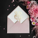 Zaproszenia ślubne Złote Glamour modne zaproszenia na ślub, glamour złote i błyszczące zaproszenia ślubne 4