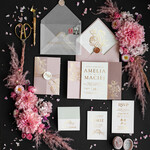 Zaproszenia ślubne Złote Glamour modne zaproszenia na ślub, glamour złote i błyszczące zaproszenia ślubne 0