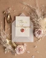 Zaproszenia ślubne Złote Glamour zaproszenia ślubne wykonywane ręcznie, glamour błyszczące złote4