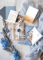 Zaproszenia ślubne Złote Glamour eleganckie zaproszenia ślubne, złote zaproszenia na ślub, niebieskie zaproszenia slubne, akrylowe zaproszenia na ślub zaproszenia glamour z lakiem0