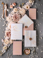 Zaproszenia ślubne Złote Glamour złote zaproszenia ślubne z lakiem ręcznie robione zaproszenia na slub glamour kalkowe zaproszenia na ślub 1