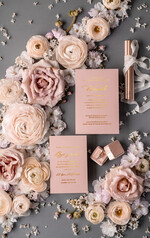 Zaproszenia ślubne Złote Glamour złote zaproszenia ślubne z lakiem ręcznie robione zaproszenia na slub glamour kalkowe zaproszenia na ślub 4