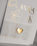 Zaproszenia ślubne Złote Glamour wyjątkowe delikatne zaproszenia ślubne, idealne na wesele ze złotem, zaproszenia na ślub ze złotymi literami, zaproszenia ślubne z opaską z kalki i złote serduszko2