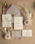 Zaproszenia ślubne Złote Glamour Złote  Minimalistyczne zaproszenia ślubne,  proste złocone zaproszenie ślubne Nowoczesne zaproszenie na ślub1