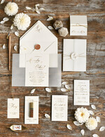 Zaproszenia ślubne Złote Glamour zaproszenia ślubne ręcznie robione, złote glamour3