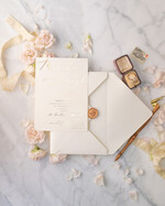 Zaproszenia ślubne Złote Glamour Ekskluzywne  Minimalistyczne zaproszenia ślubne, Proste zaproszenie ślubne Nowoczesne zaproszenie na ślub Kalkowa Koperta15