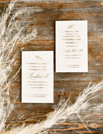 Zaproszenia ślubne Złote Glamour modne zaproszenia ślubne, laminowane litery składane zaproszenia na ślub 3