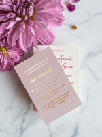 Zaproszenia ślubne Złote Glamour unikatowe zaproszenia ślubne glamour błyszczące złote litery zaproszenia na ślub z daliami 7