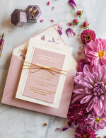 Zaproszenia ślubne Złote Glamour unikatowe zaproszenia ślubne glamour błyszczące złote litery zaproszenia na ślub z daliami 8