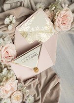 Zaproszenia ślubne Złote Glamour wyjątkowe zaproszenia ślubne Eleganckie Złote Zaproszenia Ślubne, Delikatne Zaproszenie Na Ślub, Zaproszenie Ślubne W Stylu Glamour, Złote Litery Na Zaproszeniach Ślubnych 5