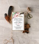 Zaproszenia ślubne Boho  modne zaproszenia na ślub, w stylu boho2