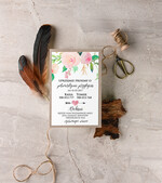 Zaproszenia ślubne Boho  boho zaproszenia ślubne kwiaty idealne na  romantyczne  wesele2