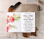 Zaproszenia ślubne Boho  kartki ślubne ręcznie robione, pasujace do boho bukietu1