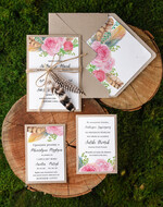 Zaproszenia ślubne Boho  robione ręcznie zaproszenia ślubne, boho glam styl1