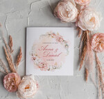 Zaproszenia ślubne Boho  Proste Boho Zaproszenia Ślubne  Wianuszek  Minimalistyczne Zaproszenia na Ślub Delikatne Zaproszenie Ślubne1