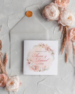 Zaproszenia ślubne Boho  Proste Boho Zaproszenia Ślubne  Wianuszek  Minimalistyczne Zaproszenia na Ślub Delikatne Zaproszenie Ślubne2