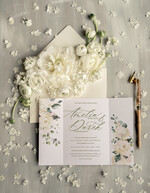 Zaproszenia ślubne Boho  Boho zaproszenia ślubne romantyczne Kremowe Róże  zaproszenie na ślub rustykalne  Zaproszenia na Ślub3