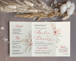 Zaproszenia ślubne Boho  Boho Zaproszenia Ślubne Trawa Pampasowa  Minimalistyczne Zaproszenia na Ślub Delikatne Zaproszenie Ślubne2