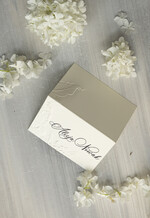 Winietki glamour tłoczone winietki ślubne, ślubne wizytówki winietki na stół weselny, złote lub srebrne napisy tłoczone kwiaty na winietkach ślubnych1