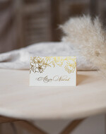 Winietki glamour delikatne winietki na stoły weselne, usadzenie gości na weselu winietki z nazwiskami gości, złote lub srebrne napisy1