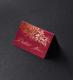 Winietki glamour ręcznie robione winietki ślubne wizytówki dla gości weselnych, rose gold lub złote0