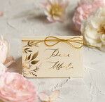 Winietki glamour usadzenie gości na weselu winietki, złote glamour, eleganckie winietki na stół weselny 1