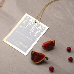 Zawieszki na butelki glamour zawieszki na alkohole weselne, złote z waszą treścią1