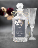 Zawieszki na butelki glamour zawieszki na alkohole weselne, złote z dowolną treścią1